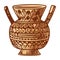 Decorative earthenware vase