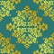 Decorative element traditional damask pattern