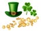 Decorative elements for Saint Patrick`s day.