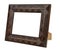 Decorative empty bronze picture frame