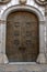 Decorative entrance door to The Bishop`s residence