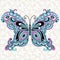 Decorative fantasy vintage butterfly