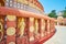 The decorative fence around the stupa of Sitagu International Buddhist Academy temple