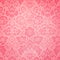 Decorative Floral Pink Pattern on the Pink Background