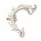 Decorative Floral Scroll: 3d Rendering With Graceful Curves And Intricate Woodwork