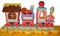 Decorative foam train for a kid\'s birthday party