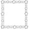 Decorative frame border with stars on chord