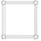 Decorative frame border with stars in chord