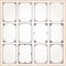 Decorative frames and borders rectangle proportions set 6