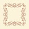 Decorative frames with heart .Vintage .Well built for easy editing.Vector illustration.