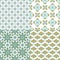 Decorative geometric seamless pattern. Traditional mediterranean background decorative design.