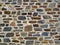 Decorative Geometric Stone Wall.