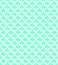 Decorative  geometric whatercolor effect seamless repeat pattern in bright aqua green tones