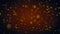 Decorative Golden Brown Blurry Focus Dots lines Star Flower Shape Particles Falling Slowly Background