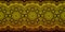 Decorative golden lace stripe pattern on black