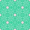 Decorative Green Tosca Pink Love Line Dot Ornament Seamless Pattern | Orl Series