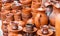 Decorative handcrafted clay pottery and terracotta items