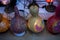 Decorative handmade calabash in the Turkish market