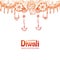 Decorative happy Diwali decorative Lights sketch card background