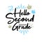 Decorative Hello second grade design