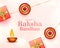 Decorative hindu festival raksha bandhan celebration background