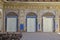 Decorative historical doors in Rajasthan fort palace