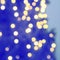 Decorative illuminated Christmas tree, bokeh lights, holiday background