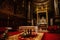 Decorative interior of Church, Basilica of St. Wenceslas, ornamented baroque main altar, marble statues, ceiling of wooden