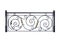 Decorative iron banisters, fence.