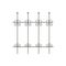 Decorative iron fence for park or garden vector Illustration