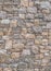 Decorative and irregular stone wall