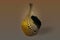 Decorative jug `Broken amphora` on beige background