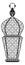 Decorative lamp with pattern glass. Festive lantern icon