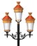 Decorative lamp post