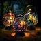 Decorative Lanterns in Celestial Symphony