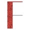 Decorative letter shape F