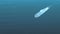 Decorative luminous submarine floats in a deep water