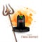 Decorative Maha Shivratri elegant background