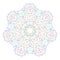 Decorative mandala. Good for coloring book for adult and older children