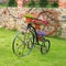 Decorative metal bicycle with flowers