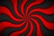 Decorative modern red spiral background. Swirling radial pattern