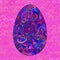 Decorative multicolor purple Easter egg.