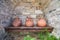 Decorative niche in the yard of old house. Pano Lefkara village. Cyprus