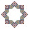 Decorative octagonal star with an ornament Zellij