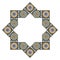 Decorative octagonal star with an ornament Zellij