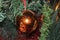 Decorative ornamet christmas ball isolated