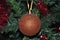 Decorative ornamet christmas ball isolated