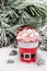 Decorative pail of Christmas candy