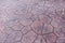Decorative patterns nature of seamless old brown stone sheet walkway for background or texture