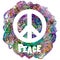 Decorative peace sign